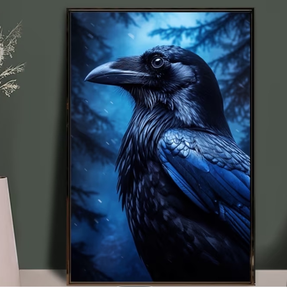 Blue Raven Wall Art - Picture 6 of 6